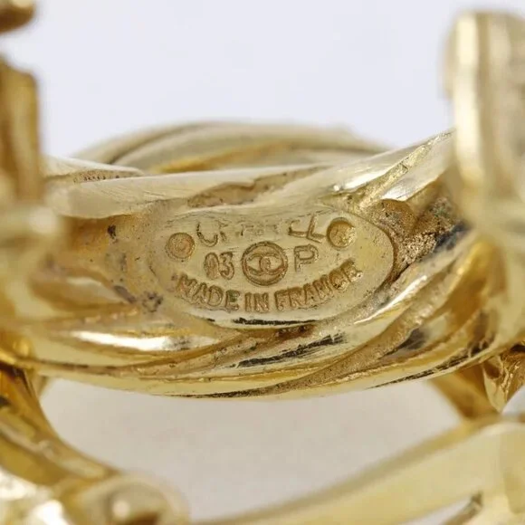 CHANEL Earring Plated Gold 11g Women